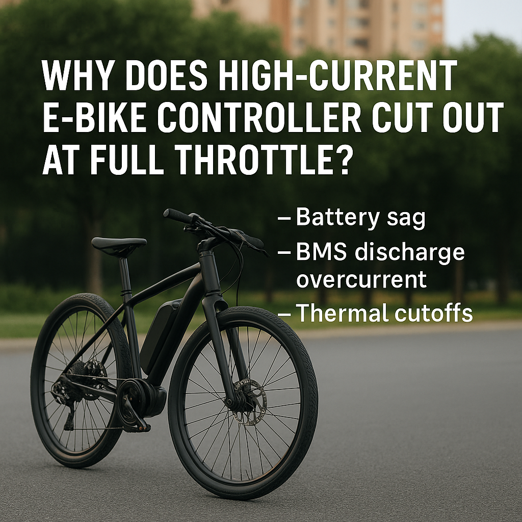 Why Does a High-Current E-Bike Controller Cut Out at Full Throttle?