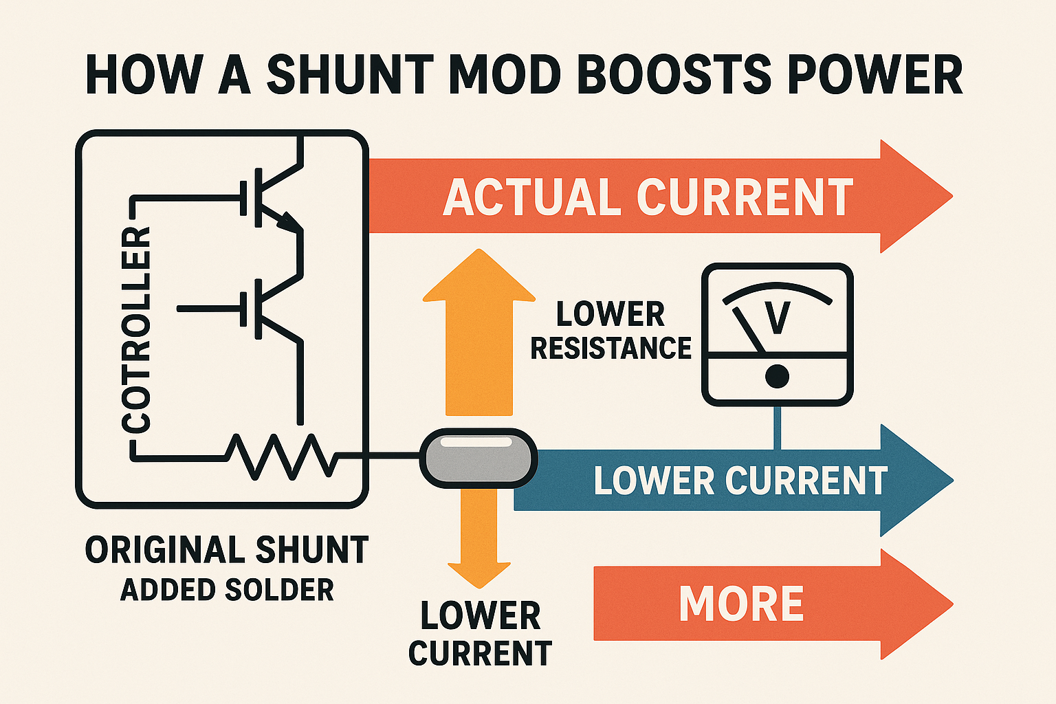 How to Increase E-Bike Power by Modding the Shunt
