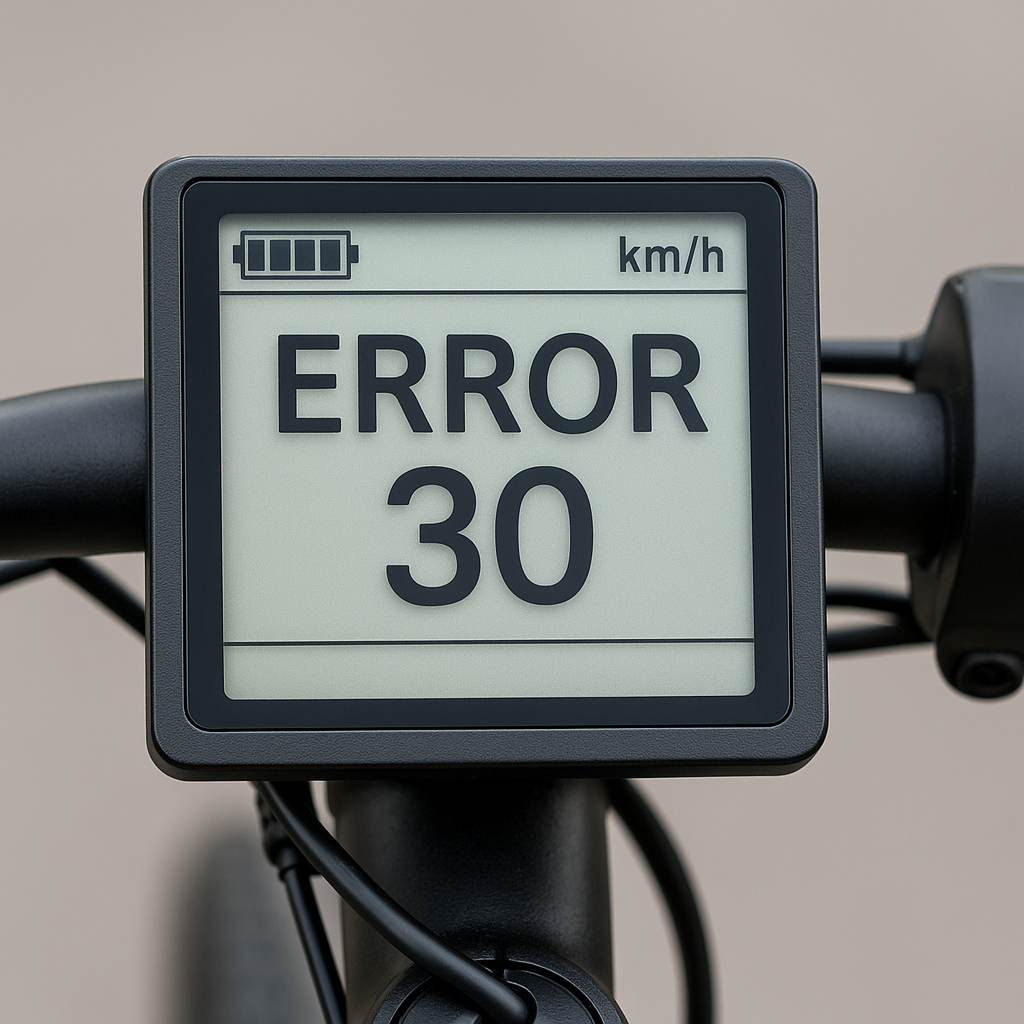 Top 4 Causes of Error 30 on E-bike and How to Fix Them
