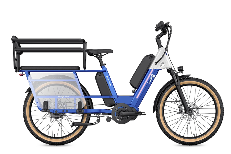 Dual battery Letrigo Minivan with baffle, with child seat for two children
