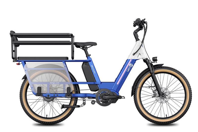 Blue Letrigo Minivan with baffle, with child seat that can seat two children