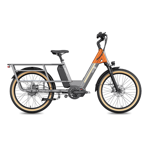 Grey Letrigo Minivan Longtail Cargo Ebike