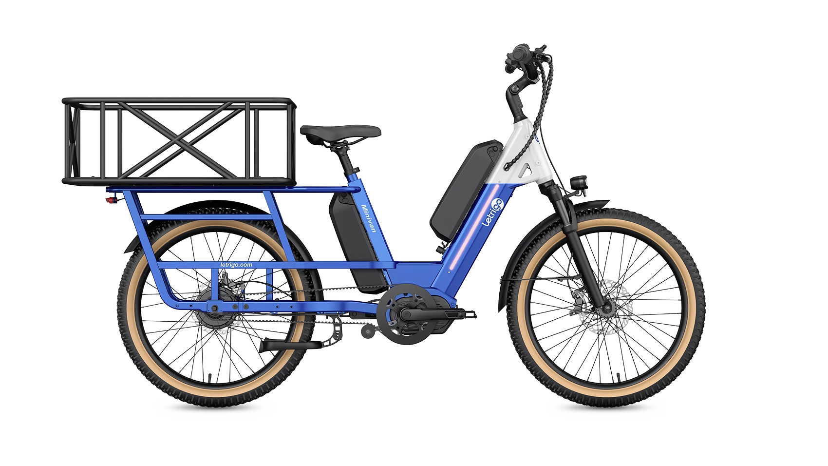 Letrigo Minivan Longtail Cargo eBike Mid Mounted Motor Family Friendly